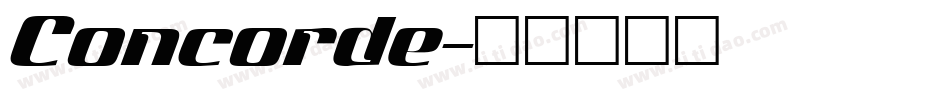 Concorde字体转换