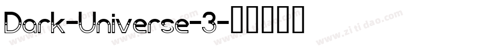 Dark-Universe-3字体转换