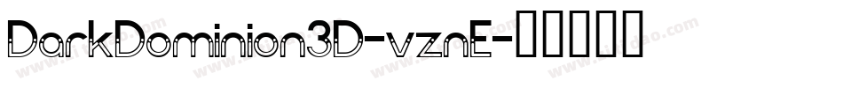 DarkDominion3D-vznE字体转换