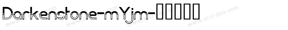 Darkenstone-mYjm字体转换