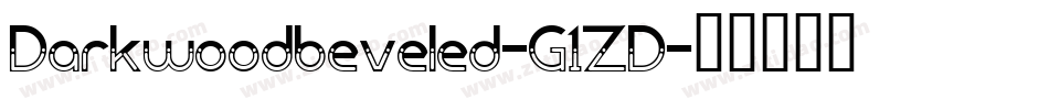 Darkwoodbeveled-G1ZD字体转换