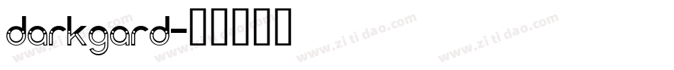 darkgard字体转换