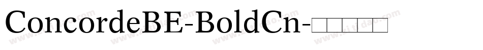 ConcordeBE-BoldCn字体转换