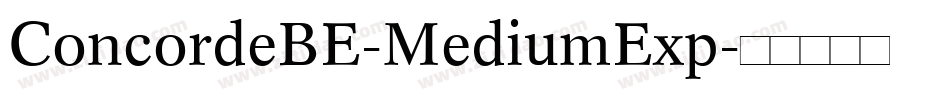ConcordeBE-MediumExp字体转换