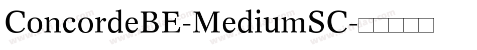 ConcordeBE-MediumSC字体转换