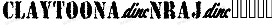 Claytoona-nRAJ字体转换