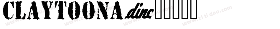 Claytoona字体转换