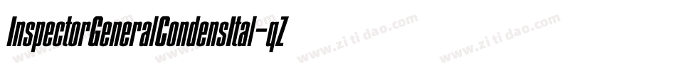 InspectorGeneralCondensItal-qZ280字体转换