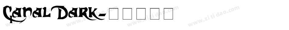 CanalDark字体转换