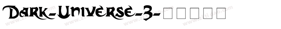 Dark-Universe-3字体转换