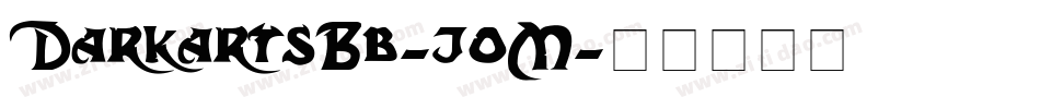DarkartsBb-joM字体转换