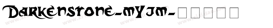 Darkenstone-mYjm字体转换