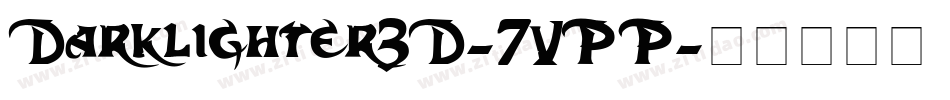Darklighter3D-7VPP字体转换