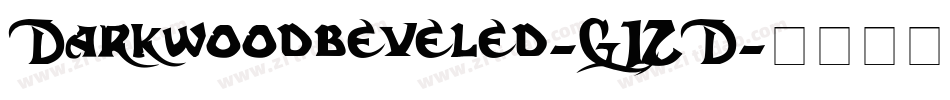 Darkwoodbeveled-G1ZD字体转换