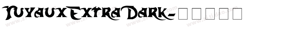 TuyauxExtraDark字体转换