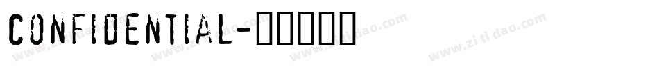 Confidential字体转换