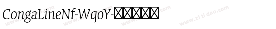 CongaLineNf-WqoY字体转换