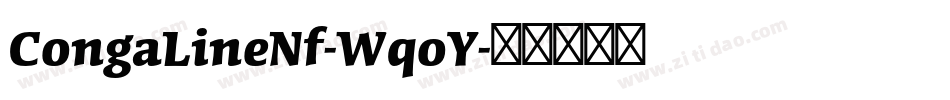 CongaLineNf-WqoY字体转换