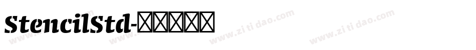 StencilStd字体转换