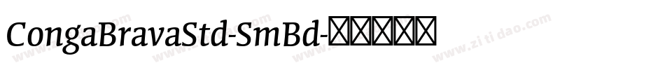 CongaBravaStd-SmBd字体转换