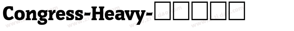 Congress-Heavy字体转换
