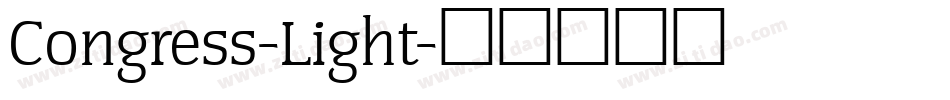 Congress-Light字体转换