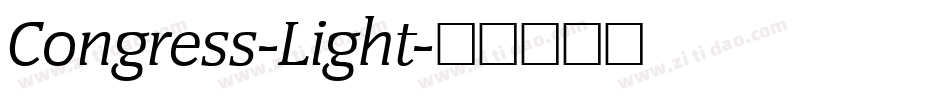 Congress-Light字体转换