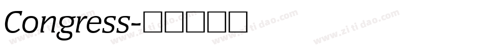 Congress字体转换