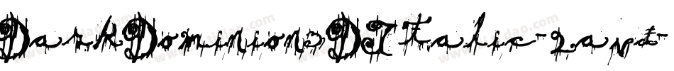 DarkDominion3DItalic-2avd字体转换
