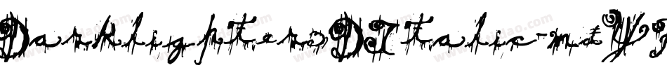 Darklighter3DItalic-mdYP字体转换