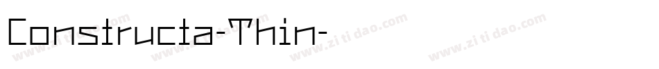 Constructa-Thin字体转换