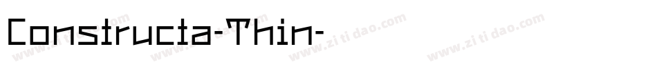 Constructa-Thin字体转换