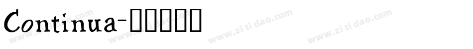Continua字体转换