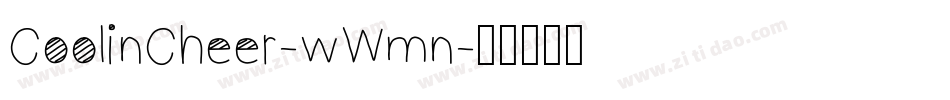 CoolinCheer-wWmn字体转换