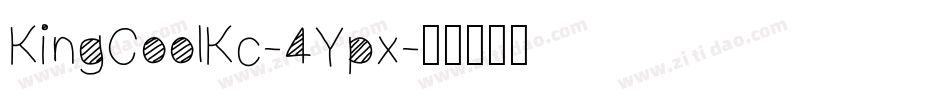 KingCoolKc-4Ypx字体转换