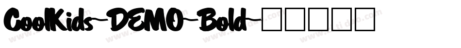 CoolKids-DEMO-Bold字体转换