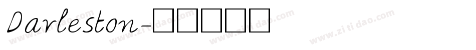 Darleston字体转换