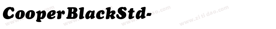 CooperBlackStd字体转换