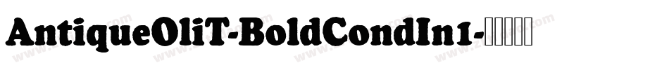 AntiqueOliT-BoldCondIn1字体转换