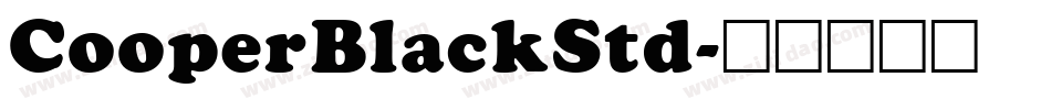 CooperBlackStd字体转换