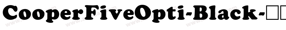 CooperFiveOpti-Black字体转换
