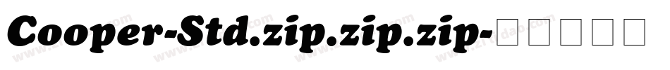 Cooper-Std.zip.zip.zip字体转换