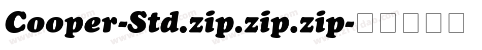 Cooper-Std.zip.zip.zip字体转换