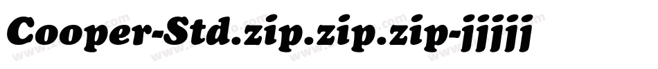 Cooper-Std.zip.zip.zip字体转换