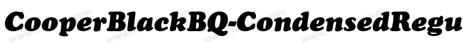 CooperBlackBQ-CondensedRegular字体转换