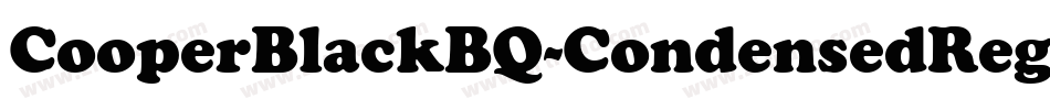 CooperBlackBQ-CondensedRegular字体转换
