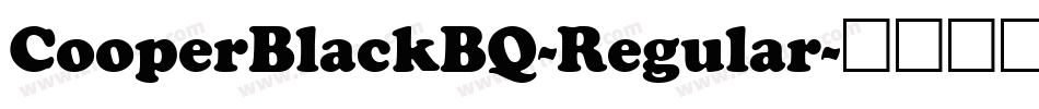 CooperBlackBQ-Regular字体转换