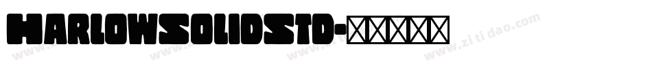 HarlowSolidStd字体转换