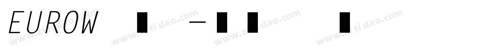 EUROW转换器字体转换