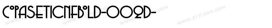 CopaseticNfBold-OOqd字体转换